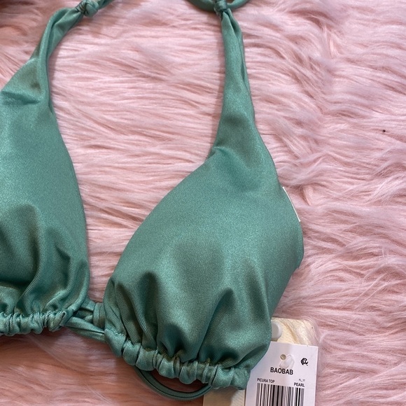 NWT BAOBAB Picura Halter Bikini Top in Pearl sz S - Picture 5 of 10